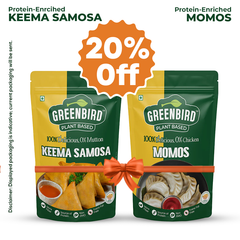 Snack Attack Combo - Protein-Enriched Keema Samosa/Momos (500g each)